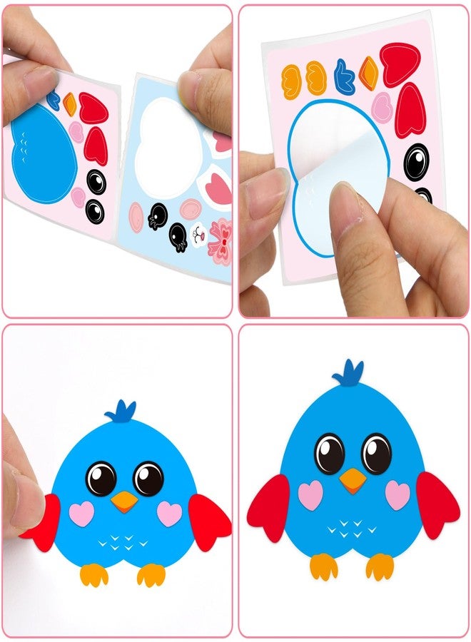Ceiba Tree Valentine’s Day Stickers for Kids Make Your Own Animal Sticker Heart Rolled Scene Stickers 200Pcs for Classroom Home School Party - Image 3
